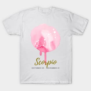 Scorpio Zodiac Artprint Illustration Poster Drawing Art Print Constellation Astrology T-Shirt